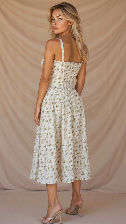 VALERIA – Vestido Midi Con Estampado Floral