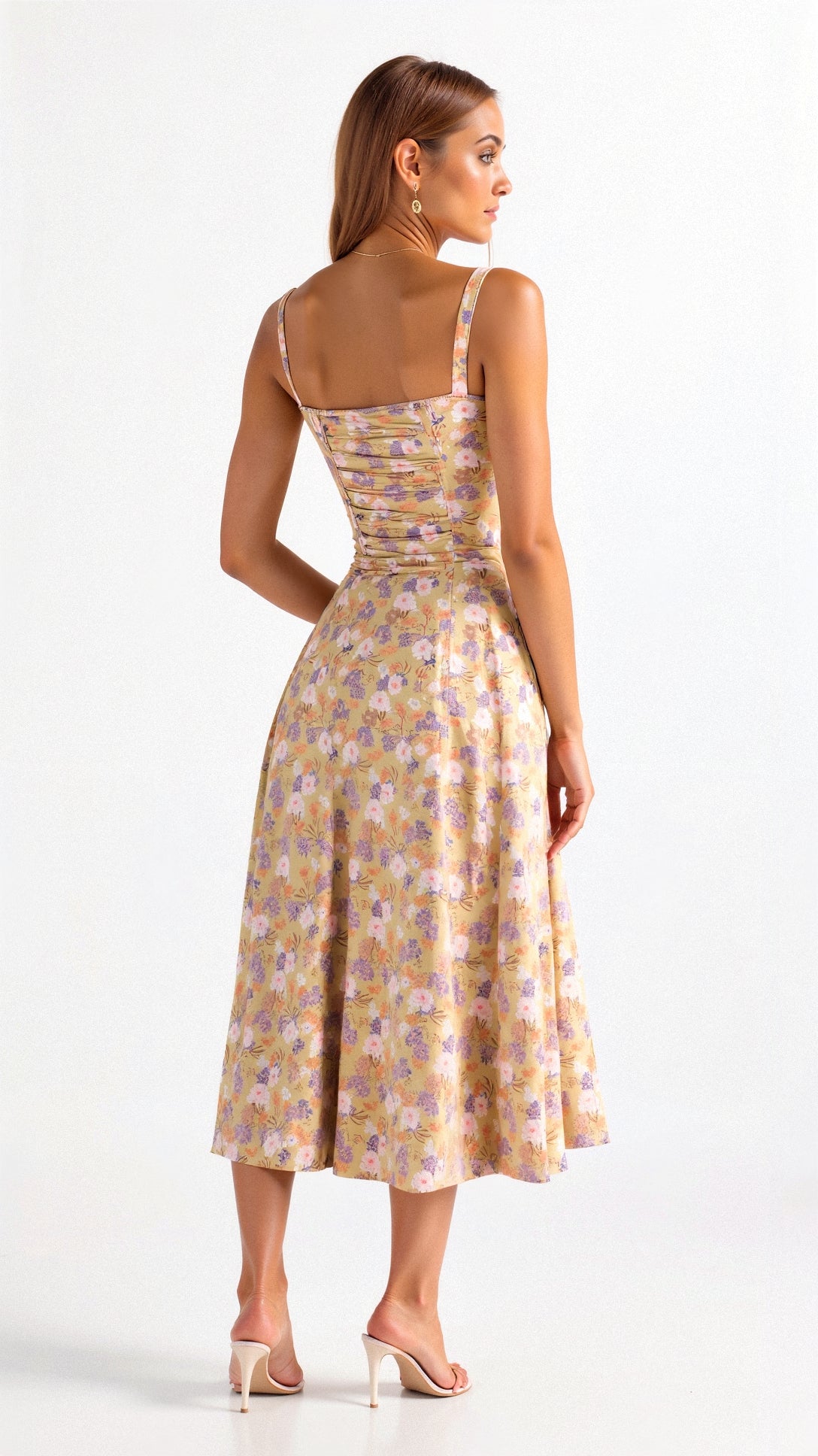 VALERIA – Vestido Midi Con Estampado Floral