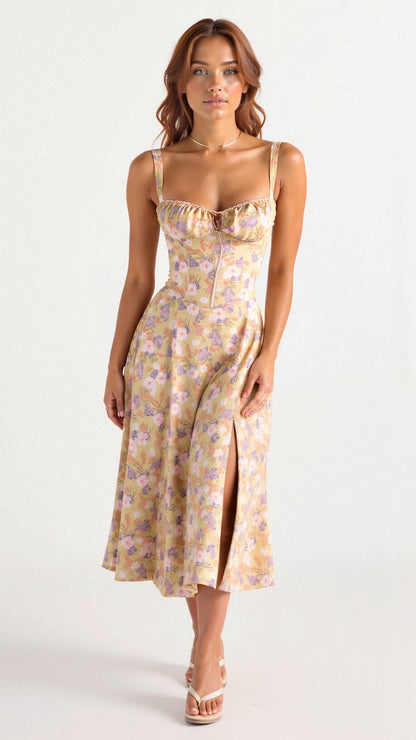 VALERIA – Vestido Midi Con Estampado Floral