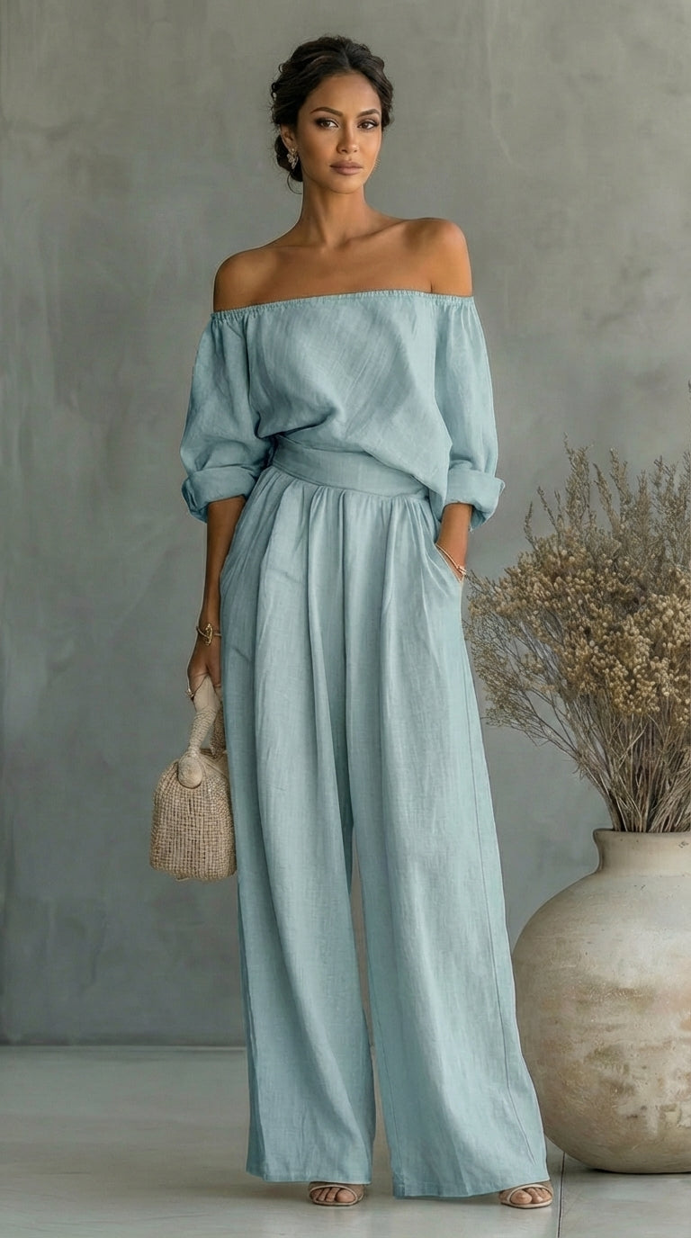 ADARA – Conjunto Elegante Sin Tirantes