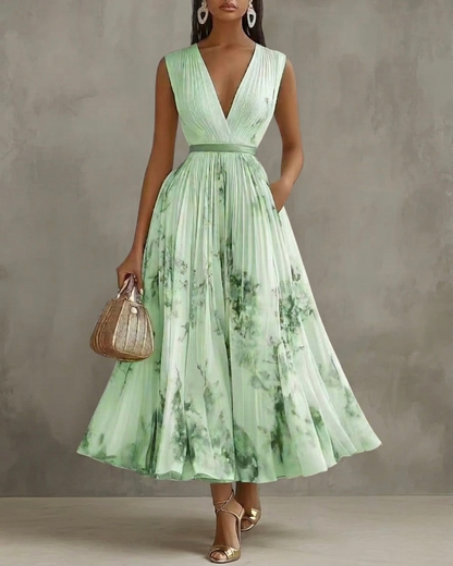ALEJANDRA – Vestido Midi Con Cintura Definida