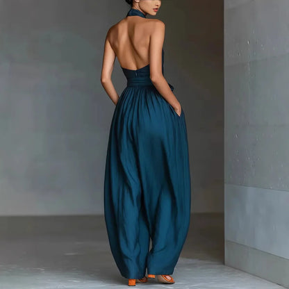 SARAH – Mono con Cintura definida y Piernas Anchas