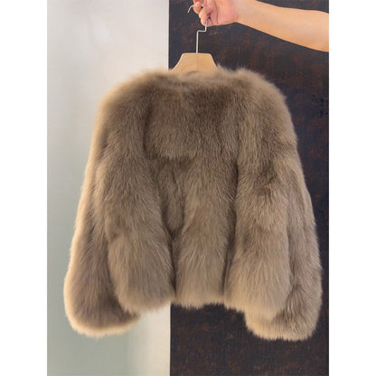 Luxury faux leather jacket