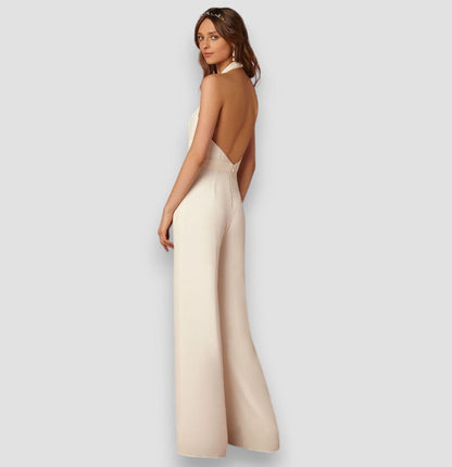 BEA – Mono Largo Halter Con Escote Profundo
