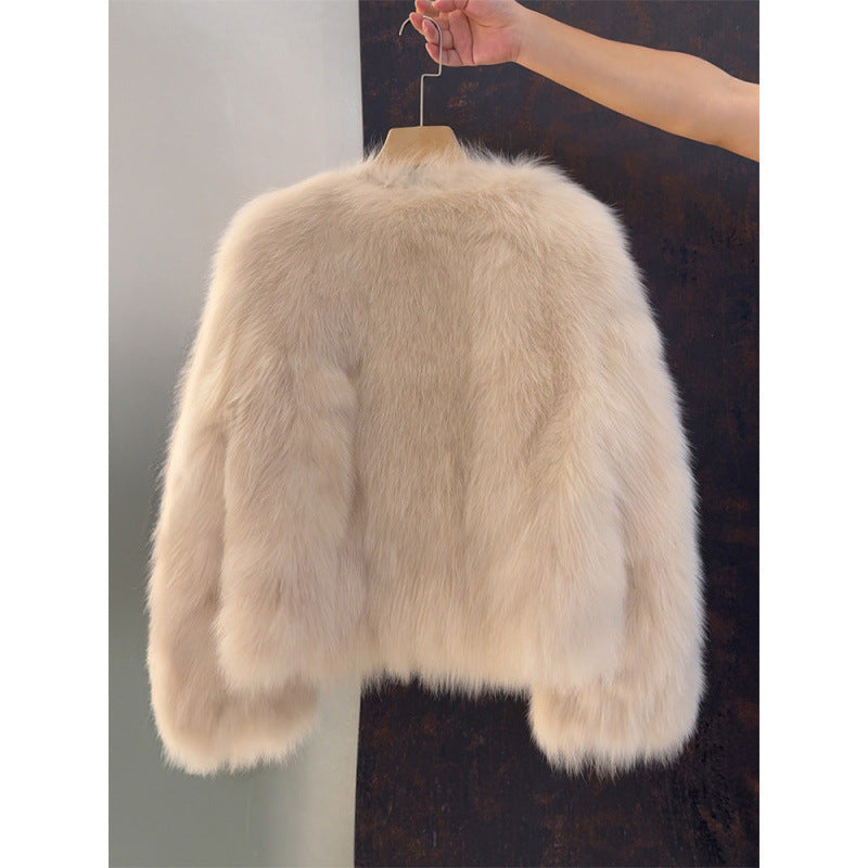 Luxury faux leather jacket