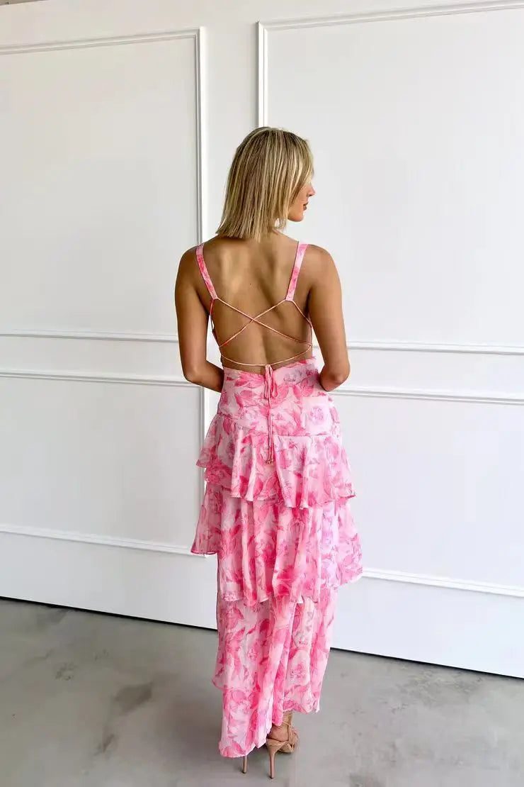 LISA – Vestido Elegante Con Estampado Floral