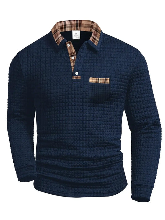 Polo shirt with elegant collar