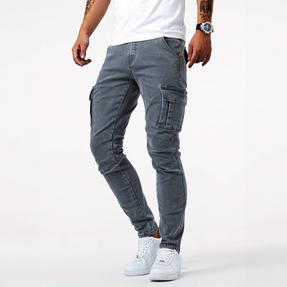 Stretch cargo jeans