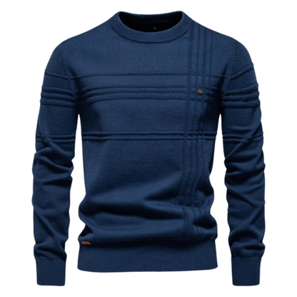 Jersey elegante con estampado a cuadros