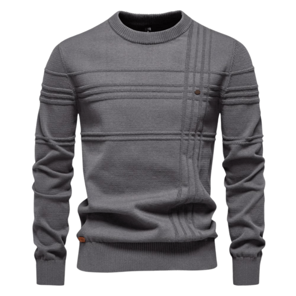 Jersey elegante con estampado a cuadros