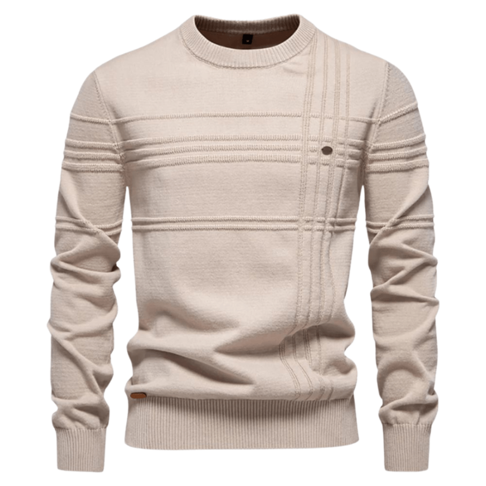 Jersey elegante con estampado a cuadros