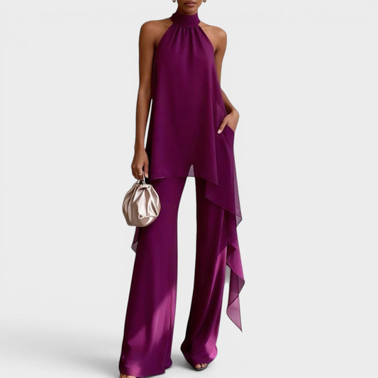 CLARA – Conjunto Elegante Cuello Halter