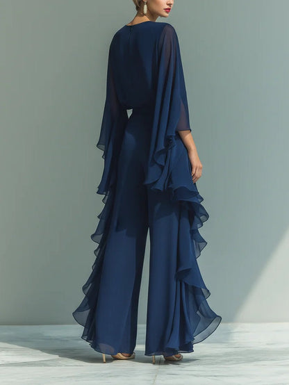 NATALIA – Conjunto Elegante Con Volantes