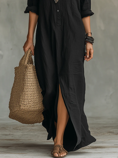 AMAYA – Vestido Largo Fluido