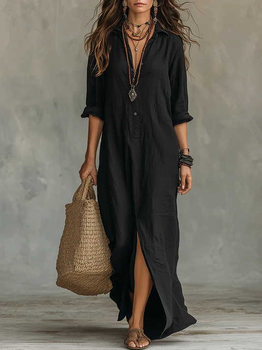 AMAYA – Vestido Largo Fluido