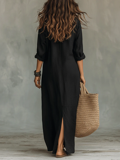 AMAYA – Vestido Largo Fluido