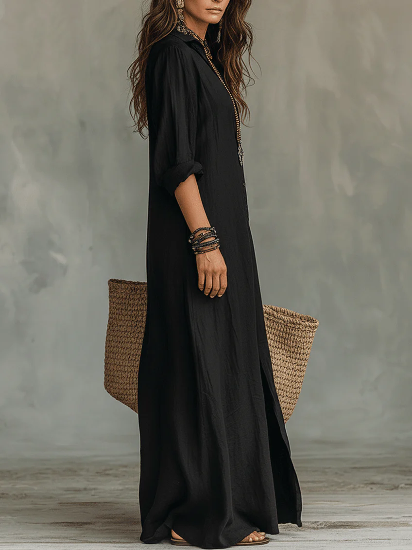 AMAYA – Vestido Largo Fluido