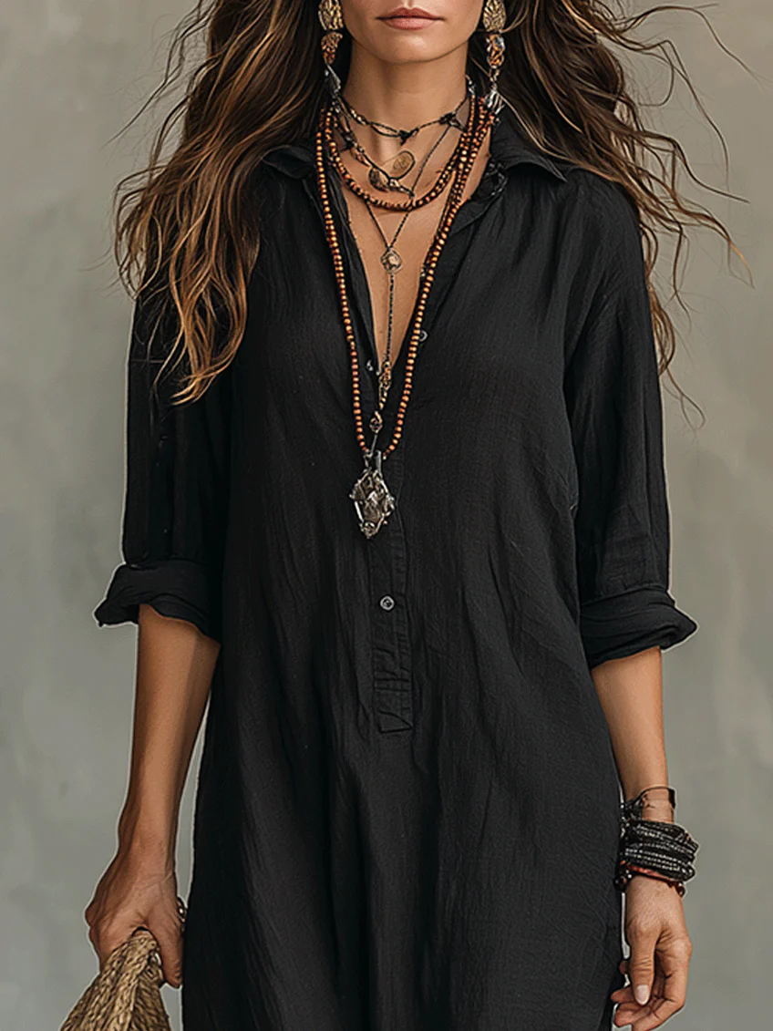 AMAYA – Vestido Largo Fluido