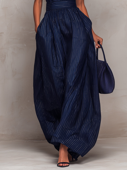 AMANDA – Mono Elegante A Rayas