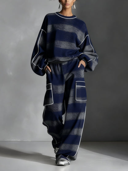 Two-piece plaid set