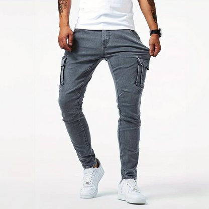Stretch cargo jeans