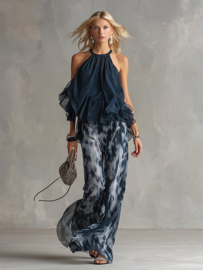 ADARA – Conjunto Chifón Elegante Fluido