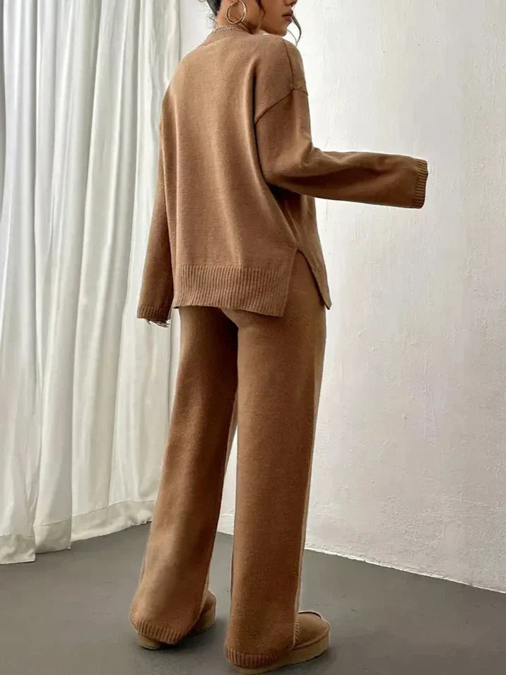 Warm knit set