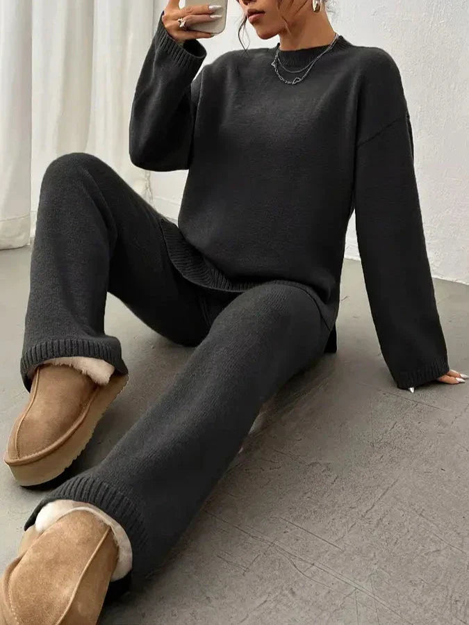 Warm knit set