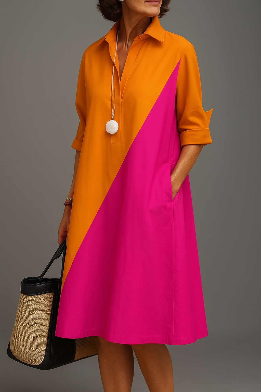 LAURA – Vestido Midi Fluido