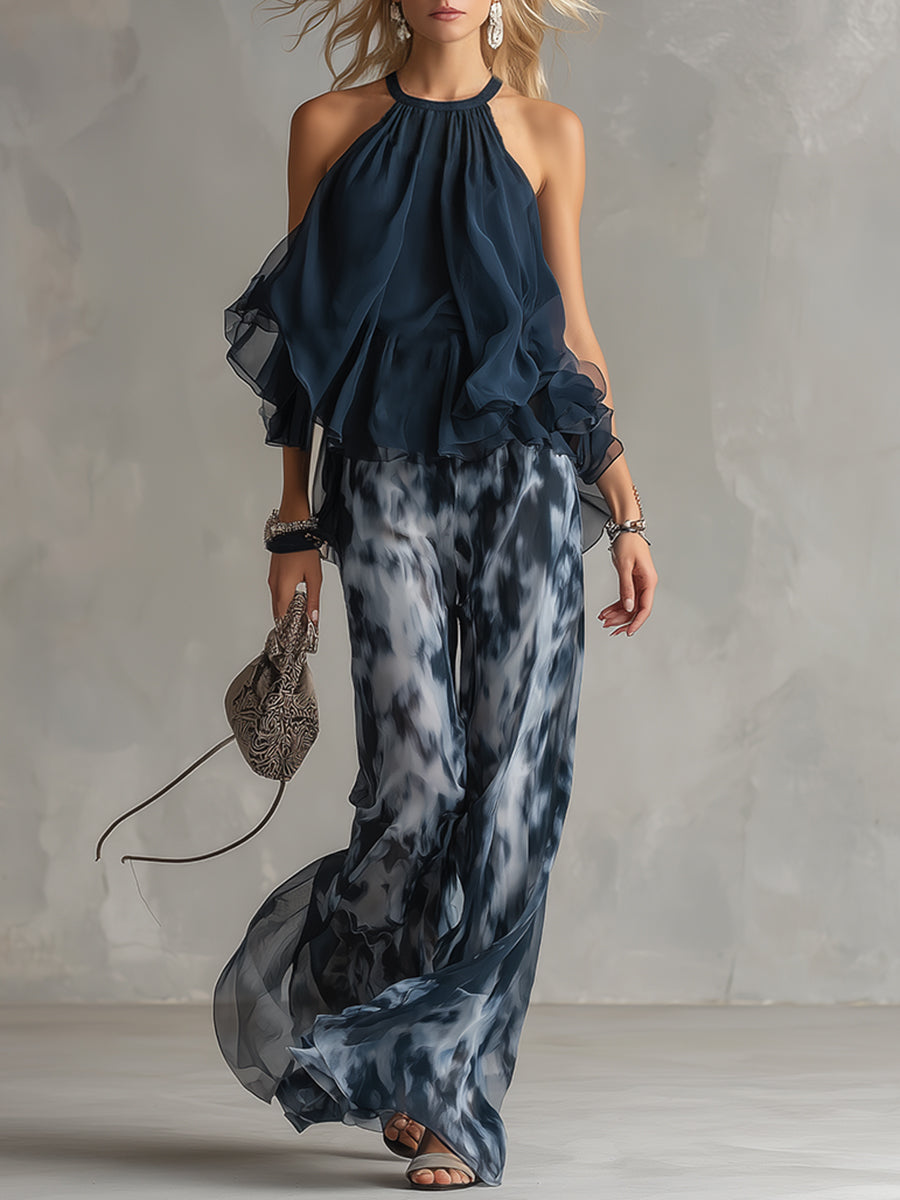 ADARA – Conjunto Chifón Elegante Fluido
