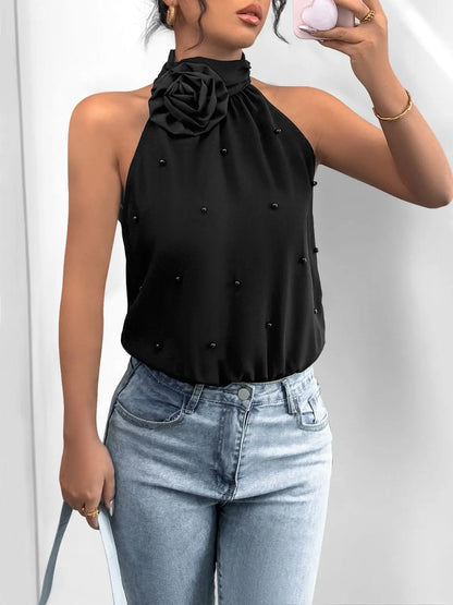 Body Con Cuello Griego Y Estampado Floral