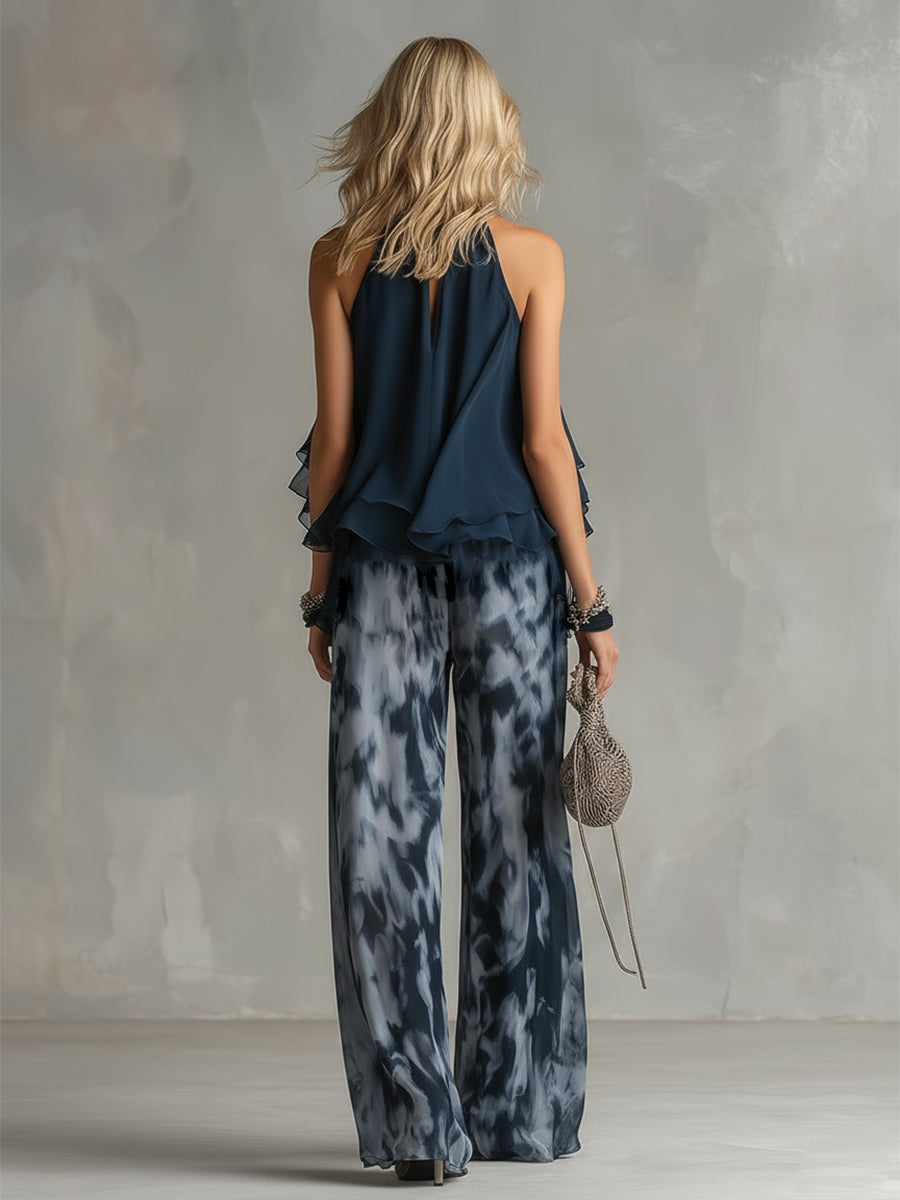 ADARA – Conjunto Chifón Elegante Fluido