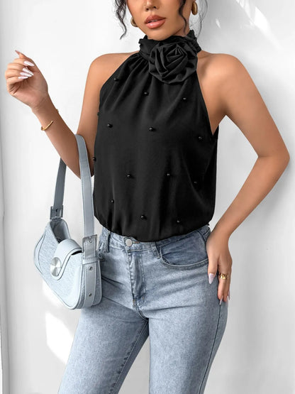 Body Con Cuello Griego Y Estampado Floral