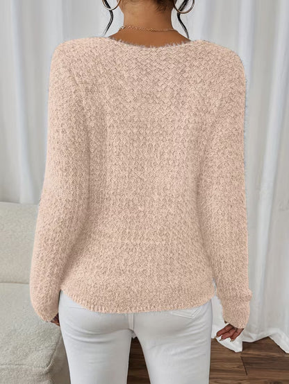 Oversized V-neck sweater