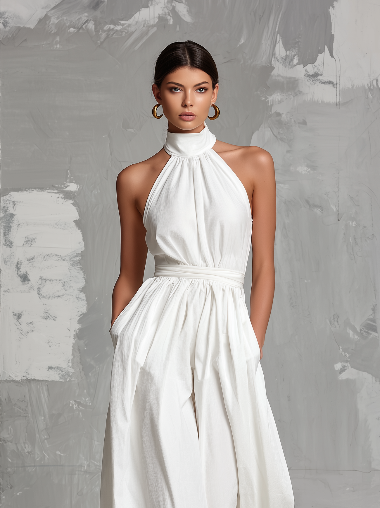 LUNA – Mono Elegante Con Cuello Halter