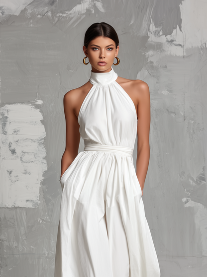 LUNA – Mono Elegante Con Cuello Halter