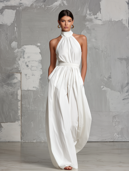 LUNA – Mono Elegante Con Cuello Halter