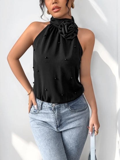 Body Con Cuello Griego Y Estampado Floral