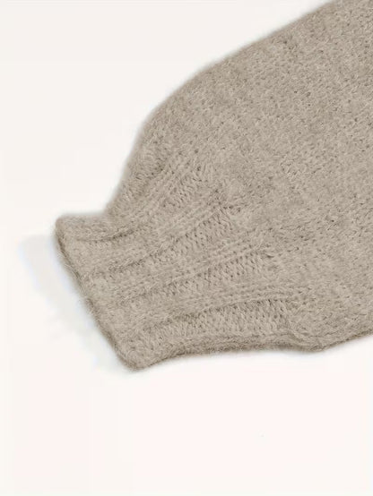 Soft, short-knit sweater
