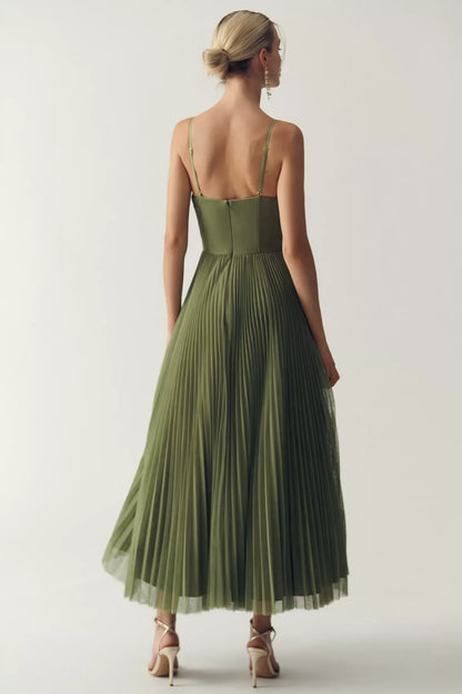 SOFÍA – Vestido Midi Elegante Con Espalda Descubierta