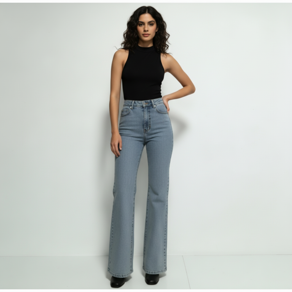 Pantalones vaqueros con lazos