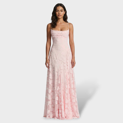 ELVIRA – Vestido Largo Espalda Abierta Floral