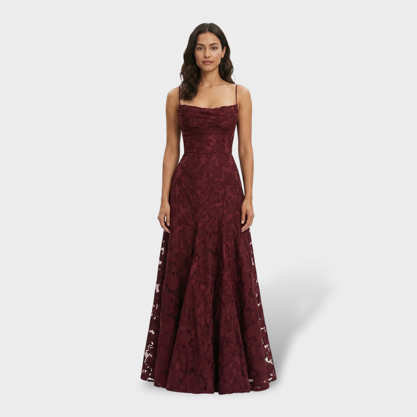 ELVIRA – Vestido Largo Espalda Abierta Floral