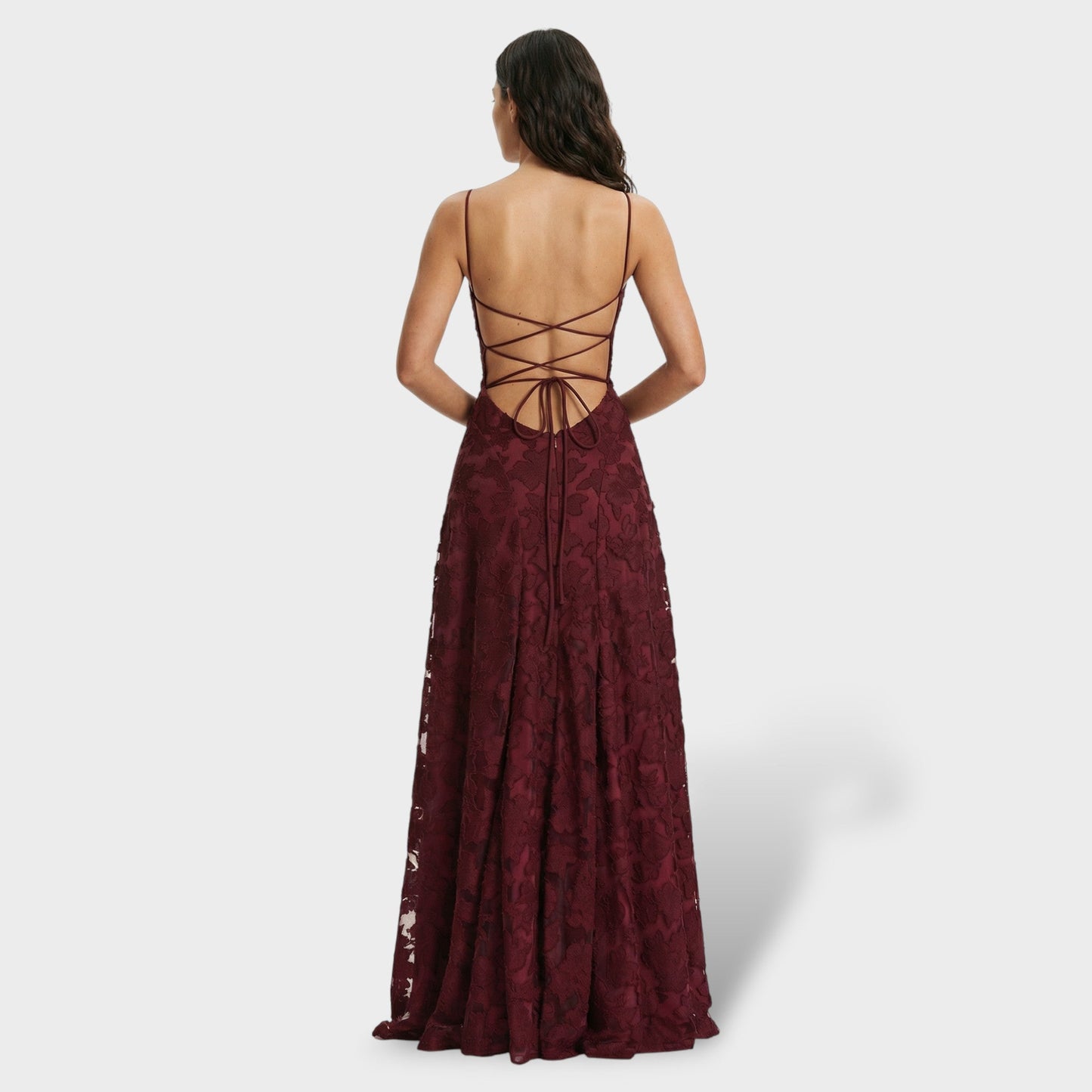ELVIRA – Vestido Largo Espalda Abierta Floral