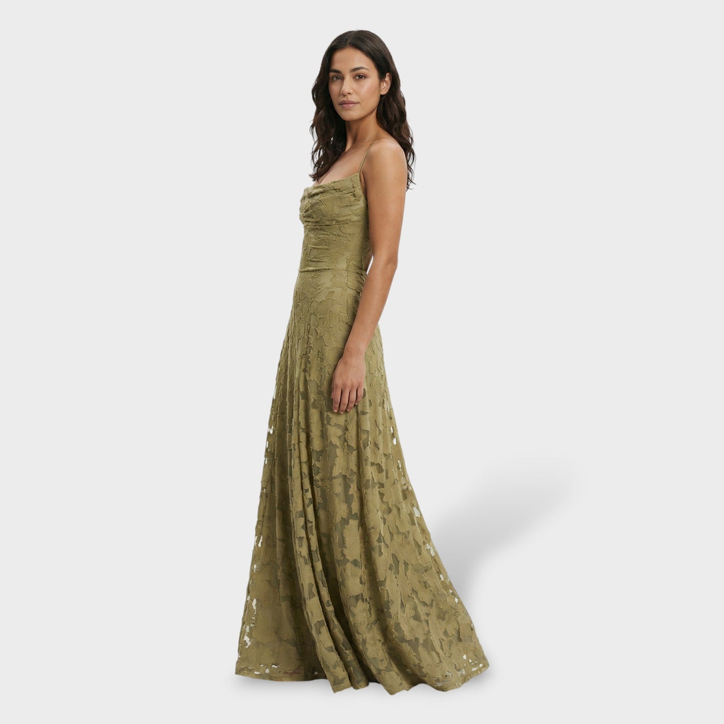 ELVIRA – Vestido Largo Espalda Abierta Floral
