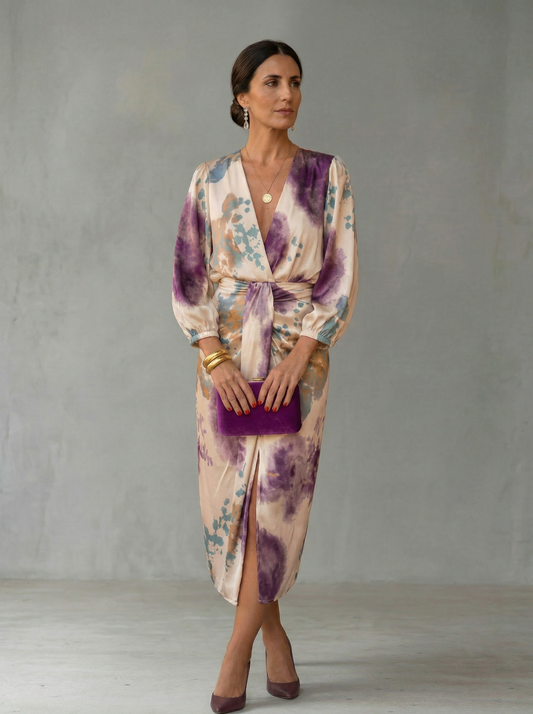 VALERIA – Vestido Elegante Con Escote En V