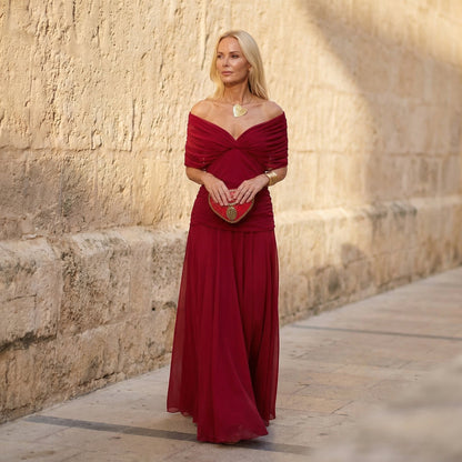 VALENTINA – Vestido Elegante Con Escote En V