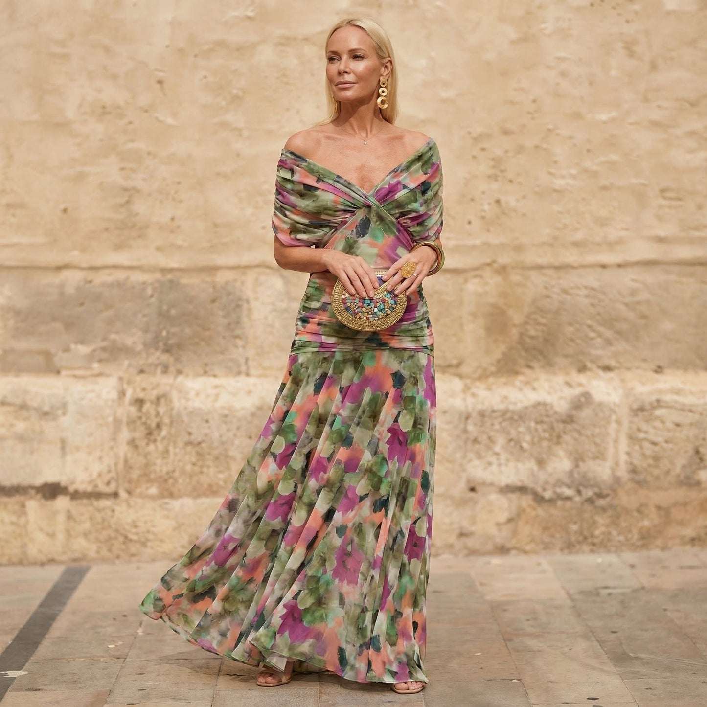 VALENTINA – Vestido Elegante Con Escote En V
