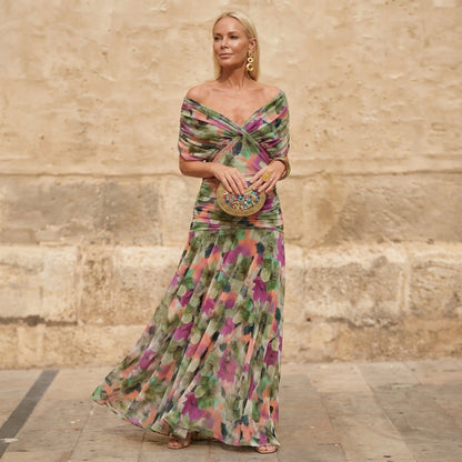 VALENTINA – Vestido Elegante Con Escote En V