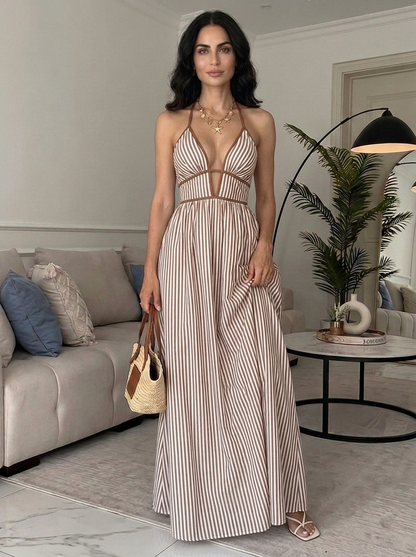LAYA – Vestido Largo Con Caída Fluida